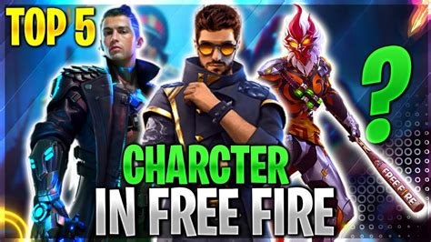 top 5 characters in free fire